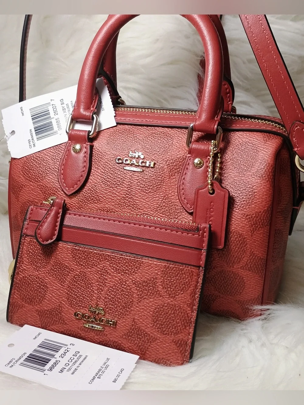 Coach 🌺 purse and card case set New